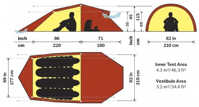Hilleberg Gear Nallo 4 GT Tent 4 Hilleberg Gear Nallo 4 GT Tent