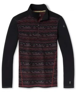 Smartwool Clothing Merino 250 Base Layer Pattern 1/4 Zip Men's